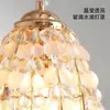 Luminária Pendente de Mesa Estilo Francês de Luxo Leve para o Quarto Principal, Cordão Pendente Romântico, Lâmpada de Cristal Vintage, Sensação de Alto Padrão, Parede de Fundo Aconchegante e Romântica
