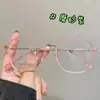 54 Gafas de Prescripción de Influencer de Douyin, Montura Grande Ultraligera Polygonal Anti-Luz Azul, Danyang Dw11907