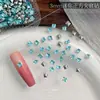 Decoración para Uñas K9 Cuadrado de Fondo Brillante Taladro de Circonita Colorida 3mm Mini Taladro Cuadrado de Ángulo Recto Decoración para Uñas