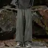 Pantalones personalizados/forrados de polar para otoño e invierno, pantalones impermeables para hombre para exteriores, marca de moda, pantalones de trabajo rectos holgados, estilo grueso