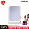 Espejo de maquillaje LED, directo del fabricante: espejo plegable con ribete de piel sintética, con iluminación de tres temperaturas de color ajustable, y admite envío directo de artículos individuales