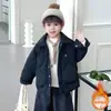 Jaqueta Matelassê Infantil Outono e Inverno 2026 Novo Estilo Roupas Grossas Quentes para Fim de Outono Roupas Finas de Algodão de Inverno para Bebê
