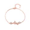 Pulsera de plata esterlina s925 con eucalipto azul y pájaro, diseño de nicho para niñas, temperamento de alta gama, regalo de cumpleaños para novia