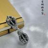 Plata de Ley S925 Estilo Tibetano Colgante Vajra de Nueve Hilos Colgante Individual Vajra Mágico Colgante de Moda Dominante para Hombres y Mujeres Colgante
