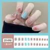 Uñas postizas estampadas cortas, medianas y largas de fábrica, con diseño de armadura, productos terminados en caja, venta al por mayor, se pueden personalizar según muestras