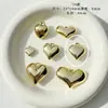 Colgante Metálico Plateado con Forma de Corazón para DIY Llavero de Teléfono con Cuentas Encanto para Bolsa Material Cuentas Sueltas Accesorios