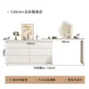 Mesa de toucador moderna minimalista para quarto com gaveteiro integrado, armário de armazenamento para espaços pequenos, escrivaninha estilo creme e mesa de maquiagem extensível
