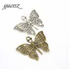 YuenZ retro diy accesorios para joyería mariposa aleación manualidades hechas a mano colgante fábrica directa D203