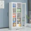 Archivero de oficina, archivador de acero para documentos, mueble de almacenamiento para el hogar, gabinete con cerradura, mueble con ruedas, archivador metálico