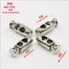 Ventas Directas de Fábrica 18 Modelos de Hebilla de Resorte Metálica de Doble Agujero Hebilla de Cordón Cilíndrica Ks30413 # Hebilla de Ajuste de Aleación de Zinc