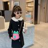 Bolso infantil estilo western para niña, monedero con cadena de rombos estilo Chanel, bolso bandolera de princesa a la moda, bolso para pintalabios