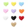 Lindas y coloridas cuentas pequeñas de esmalte en forma de corazón, materiales para cadena de teléfono DIY, pulsera hecha a mano, collar, accesorios de joyería de aleación