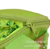 Bolsa de compras plegable de dibujos animados linda, bolsa de mano de rana, promoción publicitaria, bolsa de compras portátil de tela Oxford con logo impreso