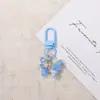 Chaveiro de resina cor de doce borboleta pingente fivela de porta produto acabado criativo feito à mão acessório de bolsa decoração