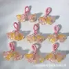 Pulseira de Vidro Lírio do Vale Pingente Franja DIY Pulseira de Contas Feita à Mão Cordão de Pulseira Joias Trançadas Acessórios Atacado