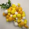 Pompones de Color Degradado de Alta Elasticidad, Bolas de Felpa de Tamaños Mixtos para Manualidades de Bricolaje para Niños, Educación Temprana, Personalizable por el Fabricante