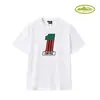 Marca Americana da Moda Corteiz Estampa de Navio de Cruzeiro Alcatraz Camiseta Casual Esportiva Solta de Manga Curta para Casal