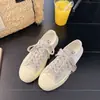 Zapatos de Lona con Estrellas Retro para Mujer 2026 Nuevos Populares Primavera/Verano Transpirables Suela Fina Suave Estudiante Versátil Zapatillas Deportivas