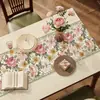 Mantel Individual de Mesa de Comedor Estilo Francés 2026 Modelo Nuevo Lujo Ligero Sensación de Alta Gama Cubierta para Mesa de Café de Sala de Estar Lavable Impermeable Resistente al Aceite Resistente al Calor