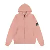 Chaqueta Unisex con Capucha y Insignia de Color Sólido Estilo Pareja Tendencia Comercio Transfronterizo