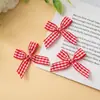 Pasador de Pelo Hecho a Mano con Lazo de Cuadros de Colores Escoceses de 1 cm Accesorios Ropa Accesorios DIY Caja de Regalo