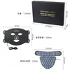 Dispositivo de Mascarilla Facial de Luz Roja y Azul, Mascarilla Grande de Luz Led, Dispositivo de Belleza Facial, Instrumento de Mascarilla de Silicona Led Portátil para Uso en Casa