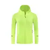 Chaqueta de correr, cortavientos para hombre y mujer, cárdigan con capucha para exteriores, chaqueta de protección solar transpirable de secado rápido para ciclismo de primavera y otoño, maratón