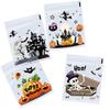 Paquete de Galletas de Turrón Transparente Halloween, Dulces de Copo de Nieve, Regalo Fiesta Halloween, Bolsa con Cierre