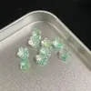 2026 Nuevo Corte Fuego Celeste Flor de Ciruelo Zircón 6*6 Piedra Suelta, Brillante, Se Puede Usar para Hacer Aretes DIY, Aretes de Cartílago, o como Piedra de Acento