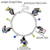 Pulseira Branca de Neve Personagem de Anime Mais Vendido Europeu e Americano Pulseira Criativa de Liga de Zinco com Pingente de Gota de Óleo Joias Atacado