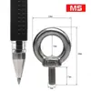 Porca com olhal em aço inoxidável 304, tipo parafuso com olhal circular, porca de alta resistência M3 4 5 6 810 apertada manualmente