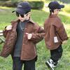 Chaqueta Acolchada para Niños Otoño e Invierno 2025 Nueva Chaqueta de Algodón Ligera Engrosada para Niños Camisa Estilo Coreano para Bebé Chaqueta de Algodón