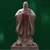 Estatua de Confucio de Cobre Fundido Escultura de Personaje Grande para Campus Fabricante de Producción Adornos de Arte de Cobre para Exteriores Paisajismo de Jardín
