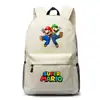Mochila Escolar Unisex Casual para Viaje, Super Mario Star, Estudiante Joven, Transfronteriza