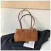 Bolso tipo baguette liso, minimalista y texturizado para mujer, nueva colección otoño 2026, bolso de mano estilo coreano, diseño único, bolso de hombro, moderno
