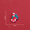 Adornos navideños de Papá Noel, muñeco de nieve, bricolaje, resina, pequeños accesorios, pegatina para refrigerador, carcasa de teléfono, parche plano