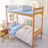 Ropa de cama de dormitorio de estudiante de algodón estampado juego de tres piezas moda simple escuela litera temporada juego de seis piezas