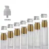 Garrafa de vidro transparente com pump de 20ml mais vendida, frasco dispensador para sérum, óleo essencial, creme facial, frasco vazio para amostra cosmética
