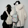 Mochila pequeña estilo ins japonés para mujer, mini bolso casual con cordón, mochila ligera para senderismo y viajes
