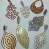 Brincos Elegantes Geométricos de Diamante Estilo Oval de Metal Novos Estilos Europeu e Americano Simples e Fashion Ch751