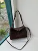 2026 Nuevo Estilo Estilo Perezoso Bolso Tote de Piel de Vaca Esmerilada, Bolso de Piel Genuina para Mujer para Viajar al Trabajo, Bolso de Mano de Nicho, Bolso de Hombro, Bolso Cruzado