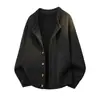 2026 Nuevo Suéter Casual de Punto con Cuello Redondo para Hombre Otoño/Invierno Transfronterizo Moda Juvenil Chaqueta Cardigan Casual