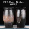 Maceta Artesanal de Cerámica Gruesa de Corte Alto para Suculentas, Tocón Viejo, Maceta para Suculentas Moradas, Maceta de Cerámica de Arena Morada con Muesca, Colgante de Jade Cerámico