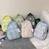 Mochila listrada estilo INS japonês 2026 Nova Coleção Primavera Mochila Estudantil de Alto Valor para Meninas Mochila Simples Leve