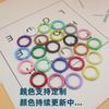 Accesorios para Joyería DIY 25mm Metal Pintado Coloridos Anillos de Tarjeta Broches de Resorte Llaveros Anillos Colgantes de Perlas Redondas