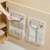 Organizador de Almacenamiento Mágico de Velcro Bolsillo de Malla Mágica Montado en Puerta de Gabinete Pared Bolsa de Almacenamiento de Escritorio de Gran Capacidad Bolsa de Almacenamiento Misceláneo