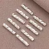 Tubo Roscado Reto de Fio de Cobre Banhado a Ouro 18K Tubo para Passar Fio para Pulseiras, Colares e Acessórios de Joias Feitos à Mão DIY Materiais