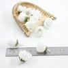 Simulación de flores de rosa al por mayor, patillas de ópera, capullo de flor, ramillete, accesorios de flores de muñeca, rosa, cabeza pequeña Q, rosa