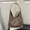 Tendência de Moda 2026 Casual Textura Simples Bolsa de Grande Capacidade Verão Novo Estilo Bolsa de Ombro Tote Feminina Personalizada