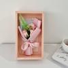 Día de San Valentín Día de la Madre Flor de Jabón Día del Maestro Regalo Flor de Jabón Clavel 3 Cajas Evento Ramo Pequeño Inauguración